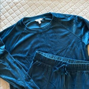 Time and Tru Women's Teal Pajama Set